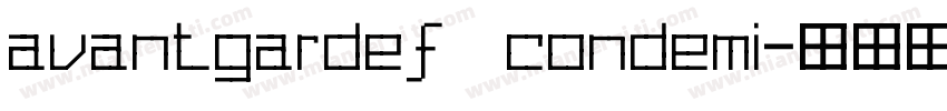 avantgardef condemi字体转换